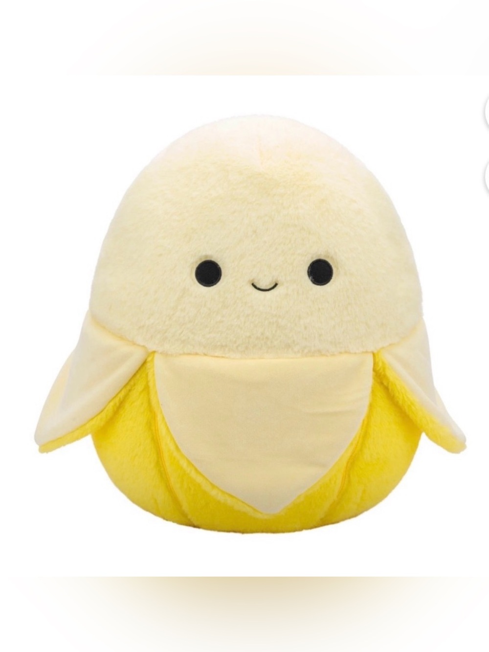 Squishmallows Yellow Banana Plush with Smiling Face